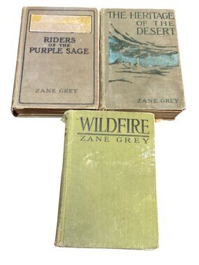 Atq Zane Grey Novel Set Riders Of The Purple Sage The Heritage Desert Wildfire